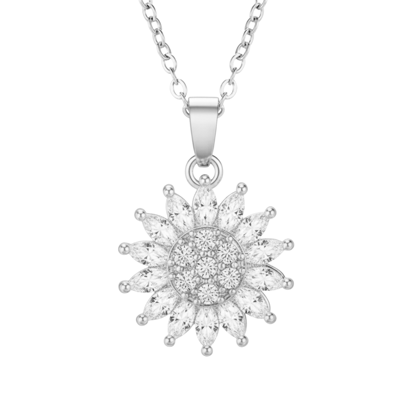 RICCARDI - "Rotating sunflower" NECKLACE