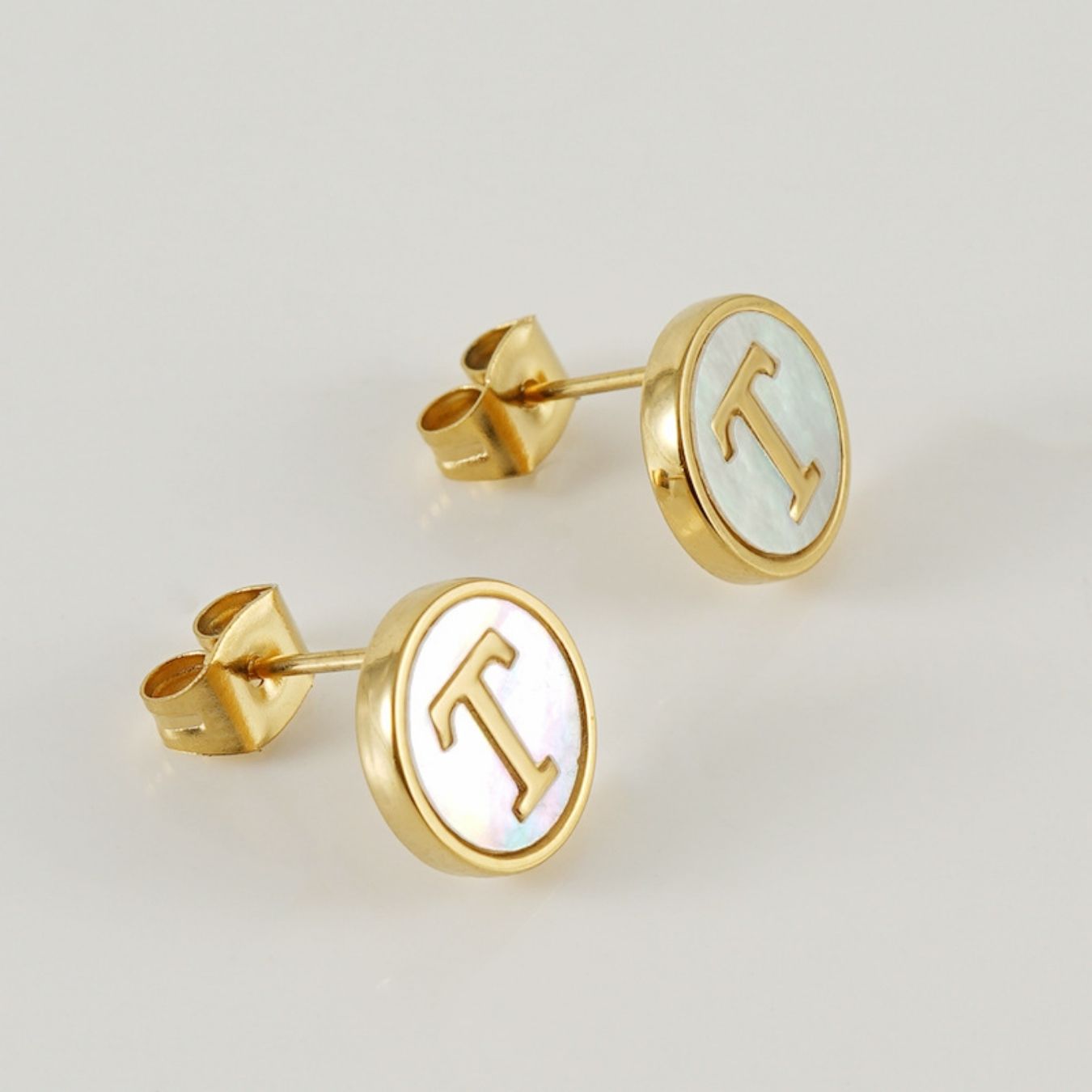 Initial Earrings "Vintage"