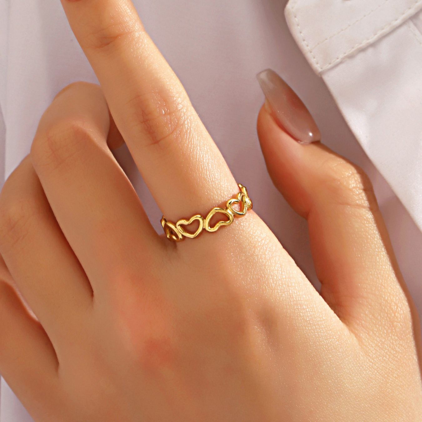 RICCARDI – "Love Link" ADJUSTABLE RING