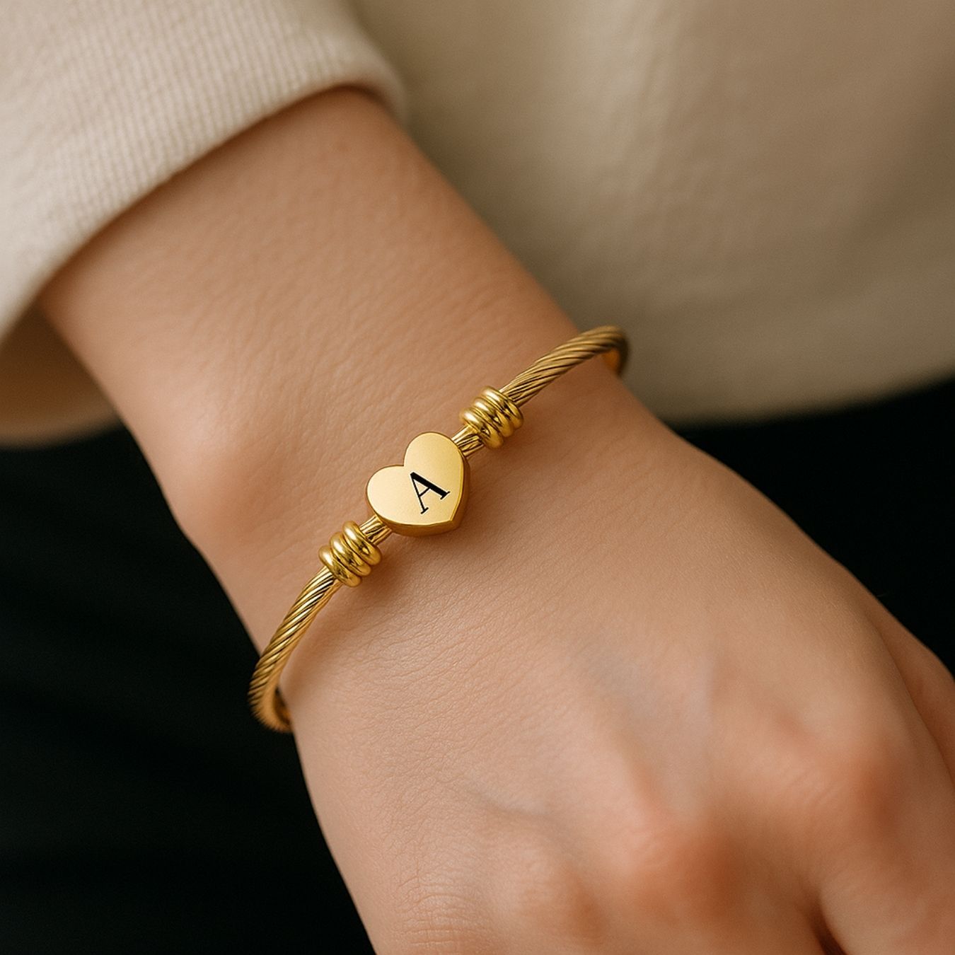 Initial Bracelet "Heart"