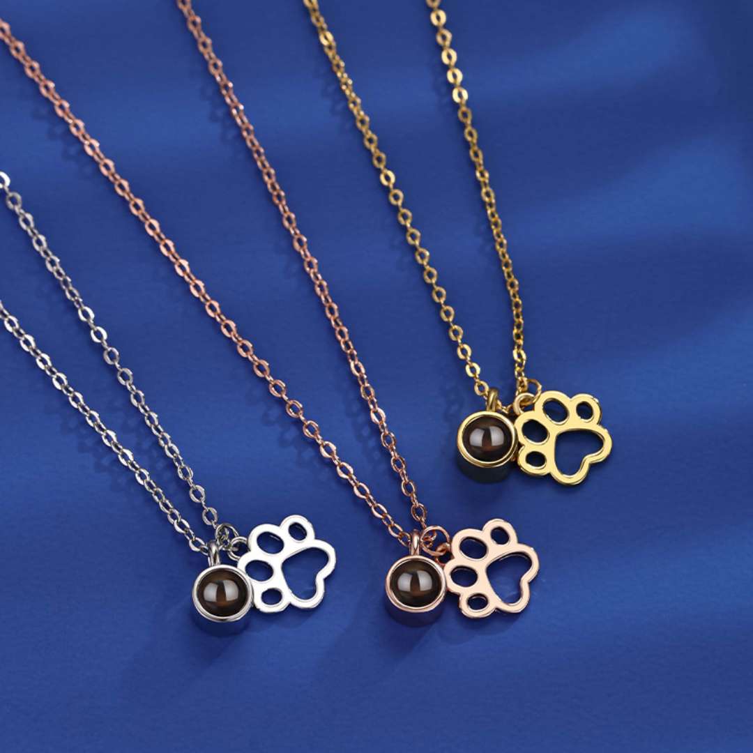RICCARDI - "Paw Heart Photo" PROJECTION NECKLACE