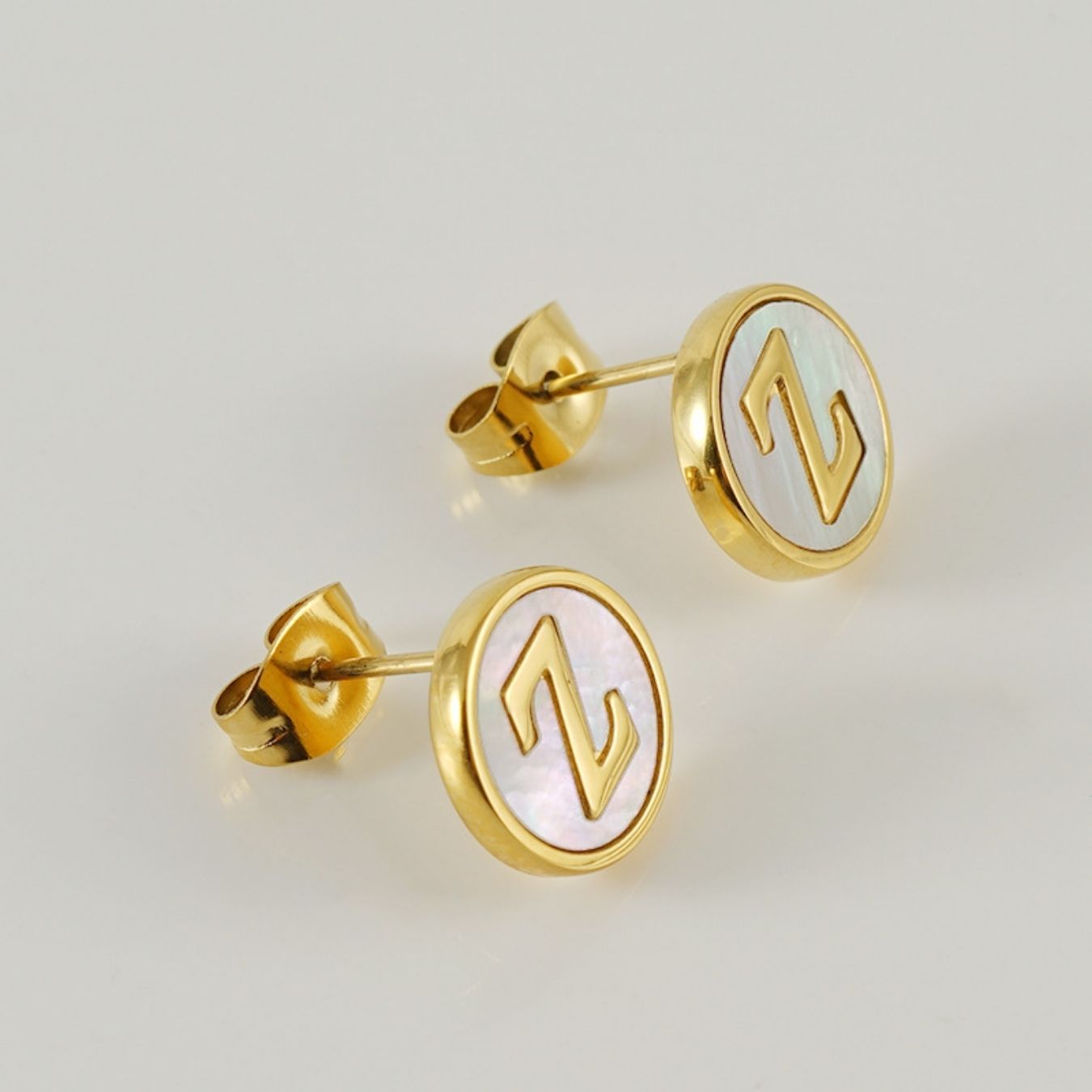Initial Earrings "Vintage"
