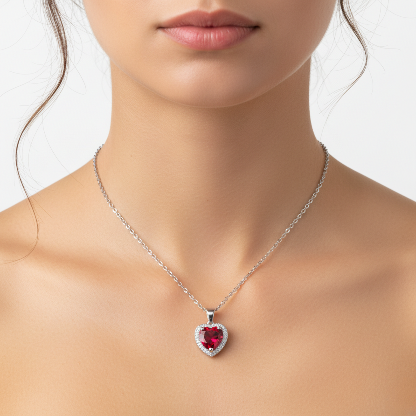 RICCARDI - "Red Radiance" NECKLACE