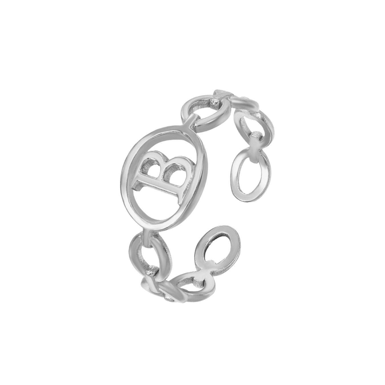 Adjustable Initial Ring "Embrace"