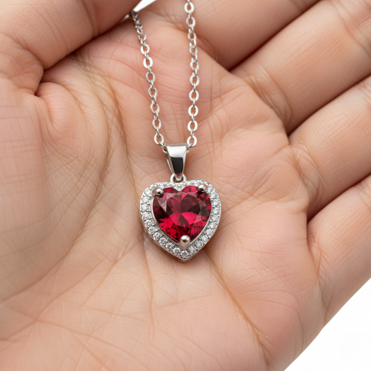RICCARDI - "Red Radiance" NECKLACE