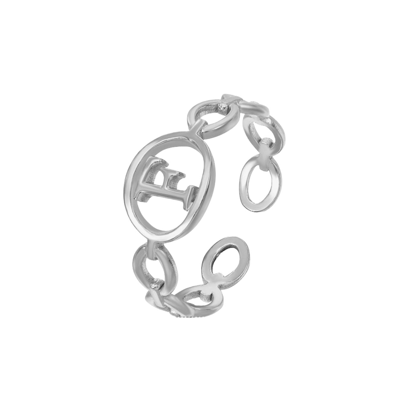 Adjustable Initial Ring "Embrace"