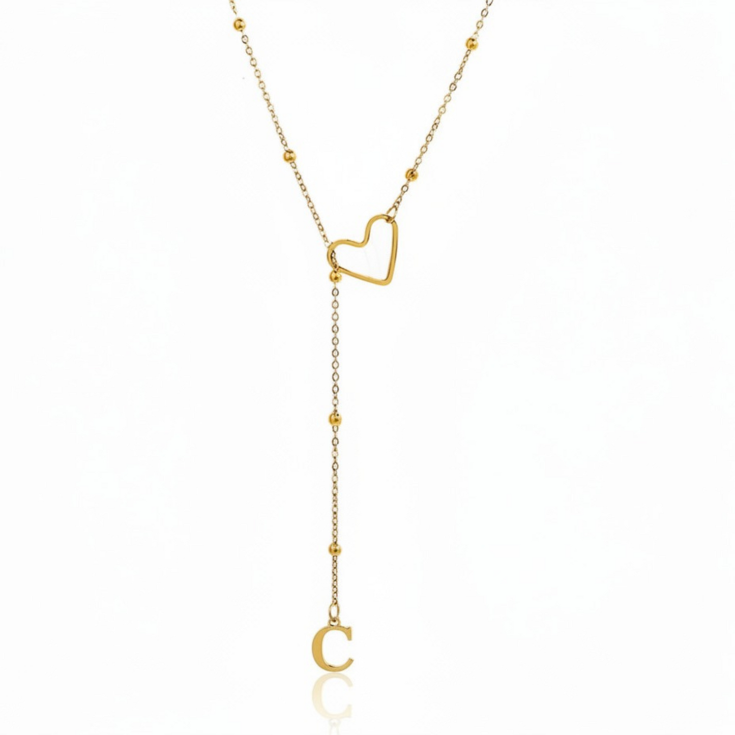 Initial Necklace "In Love"