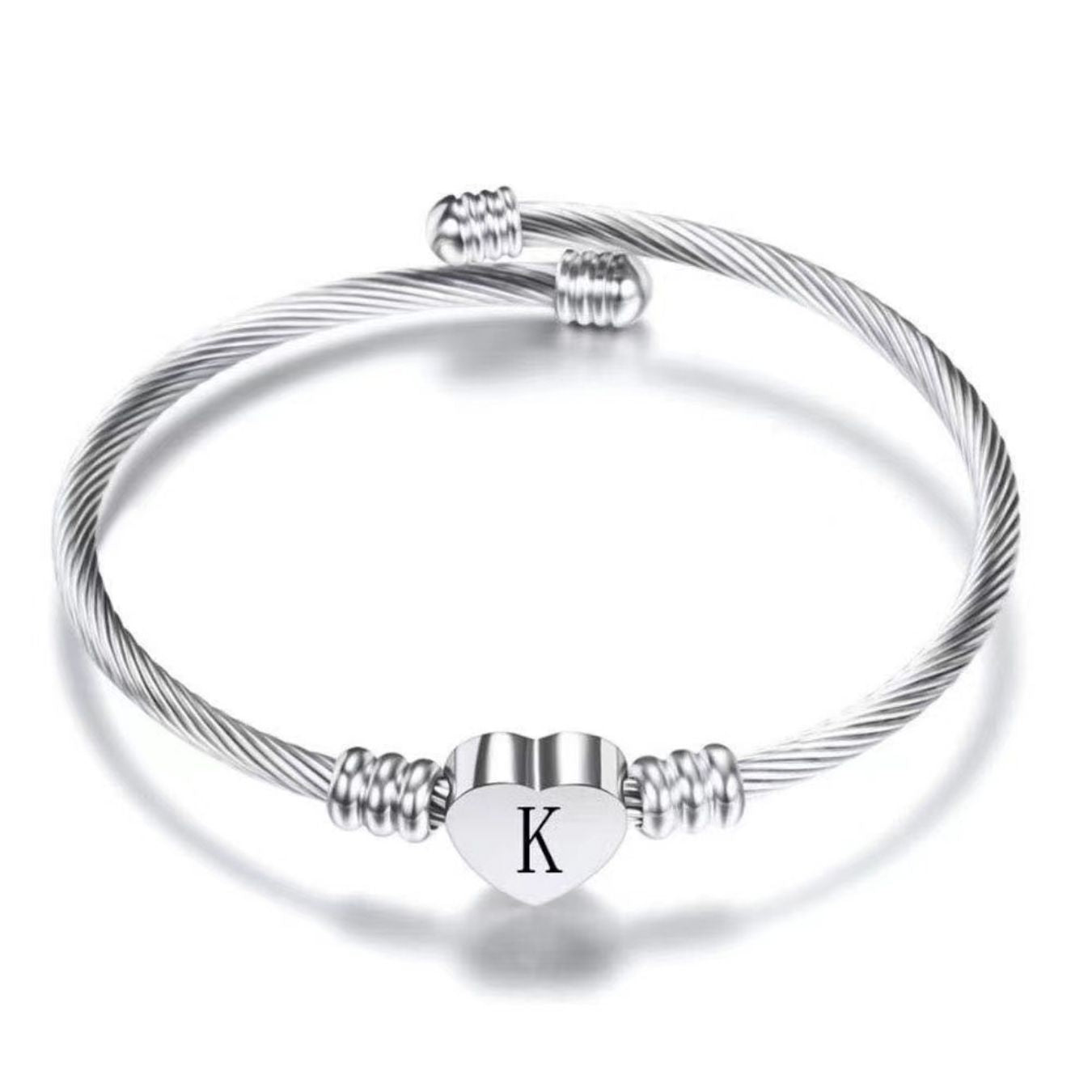 Initial Bracelet "Heart"