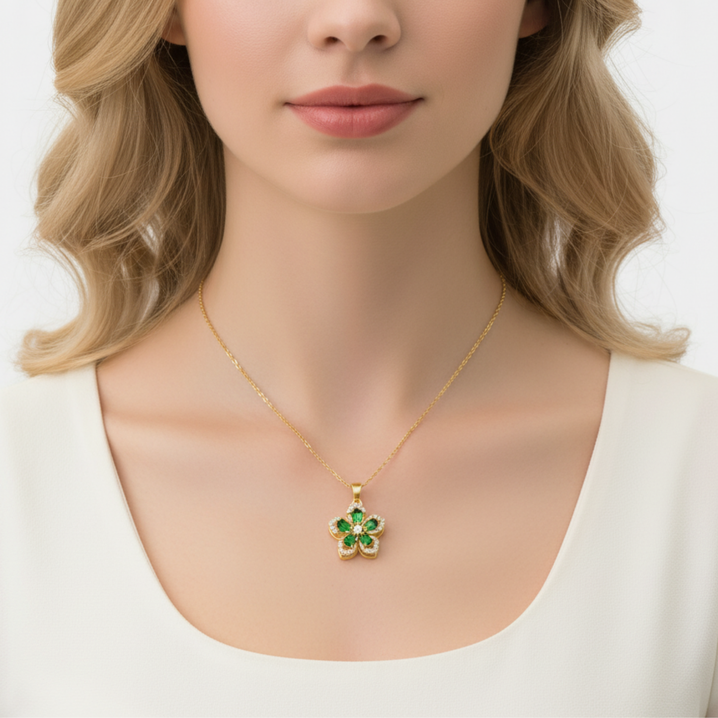 Necklace "Twist & Bloom"