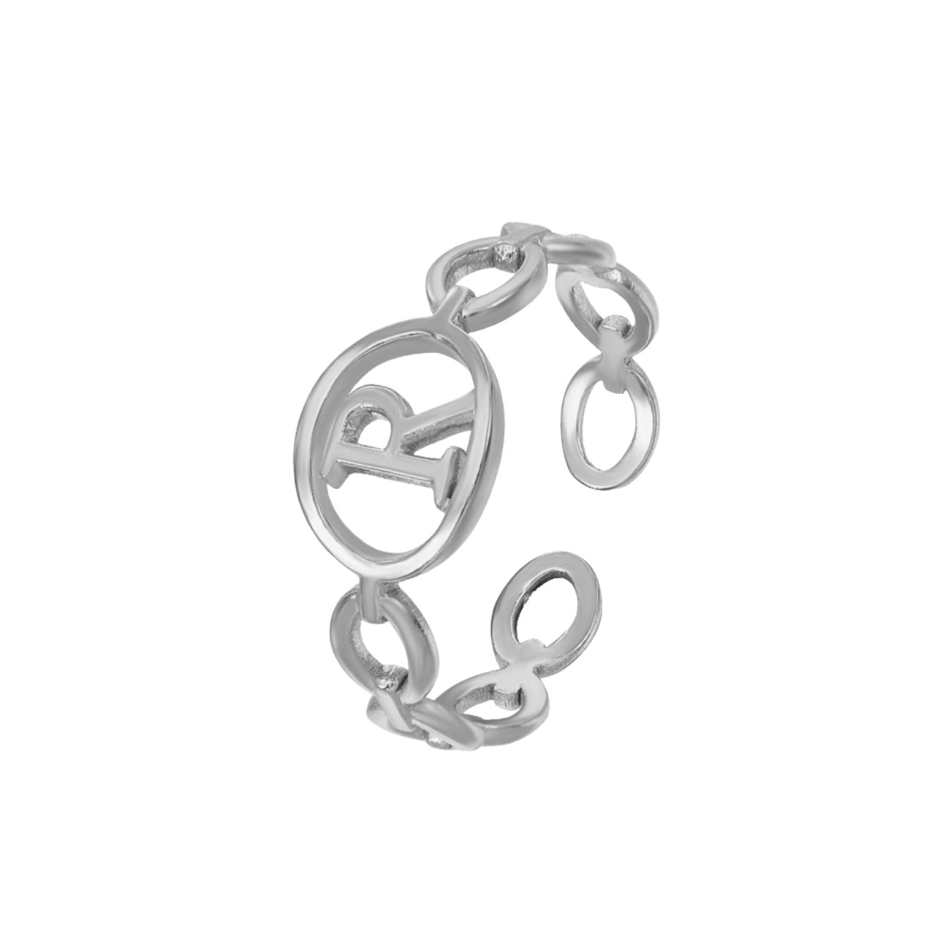 Adjustable Initial Ring "Embrace"