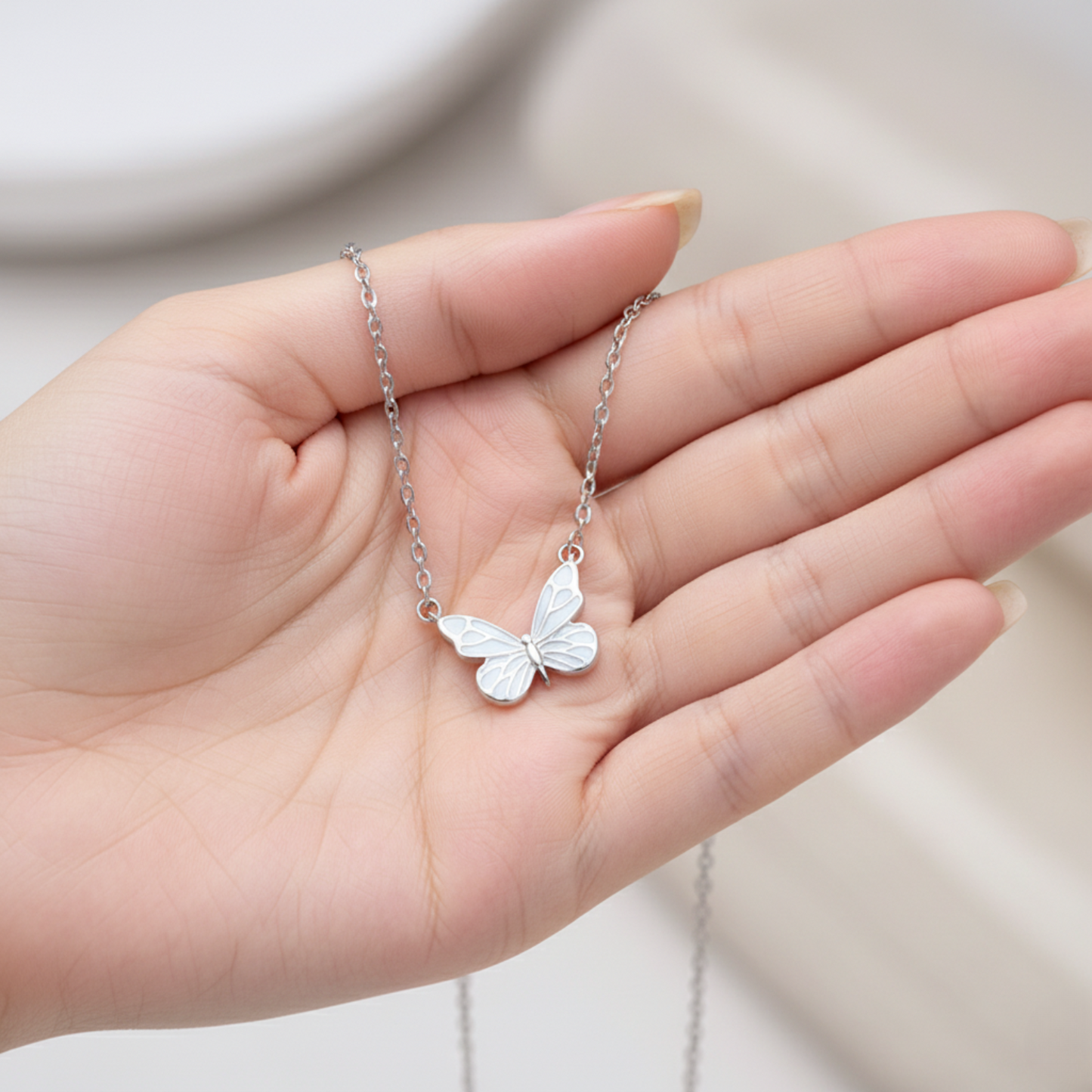 RICCARDI - "Luminous Butterfly" NECKLACE