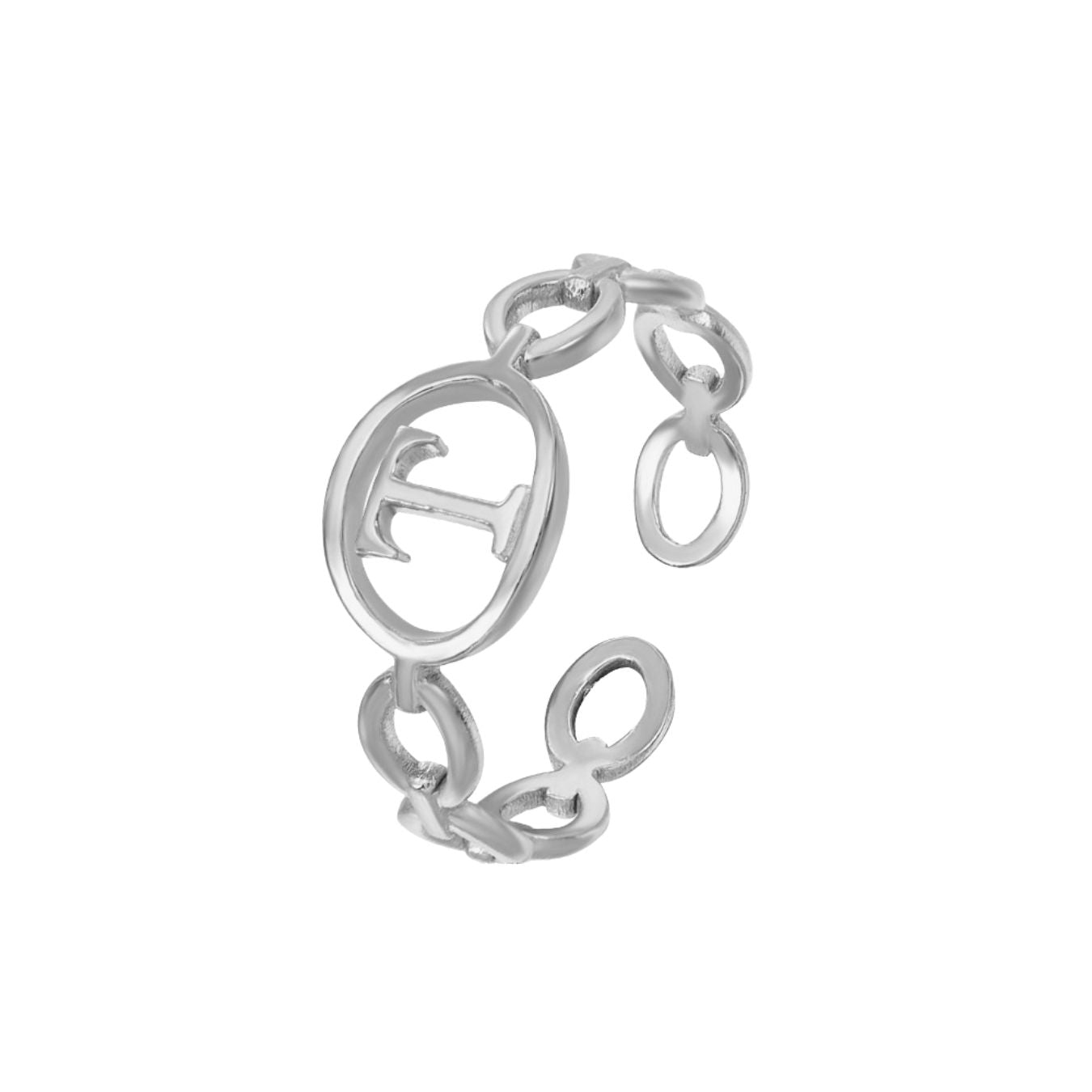 Adjustable Initial Ring "Embrace"