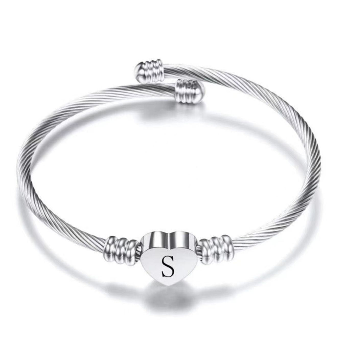 Initial Bracelet "Heart"