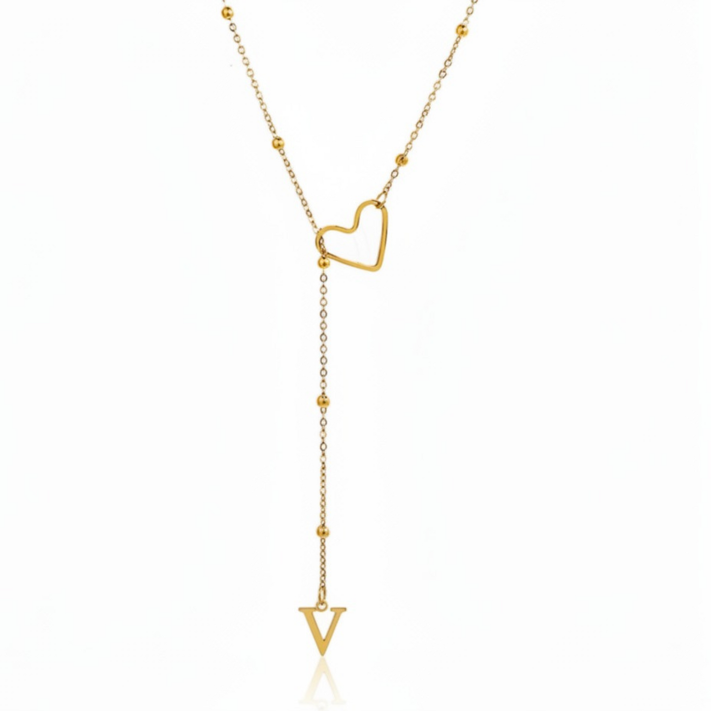 Initial Necklace "In Love"