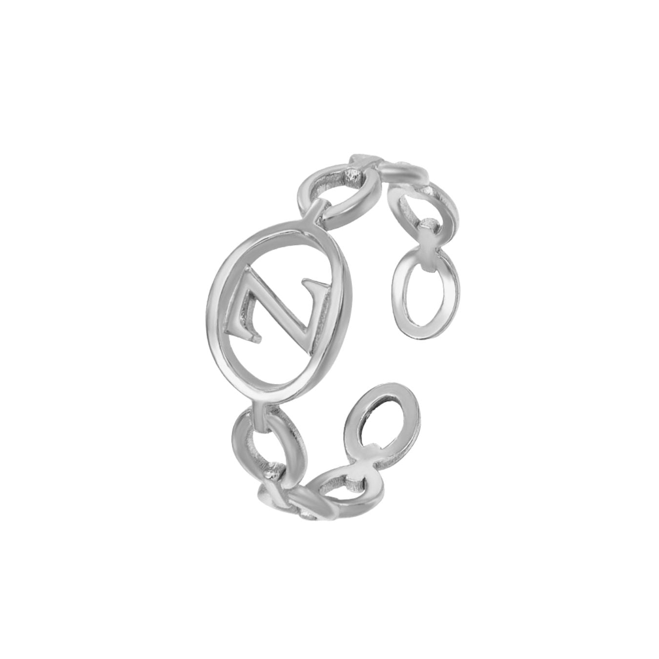 Adjustable Initial Ring "Embrace"