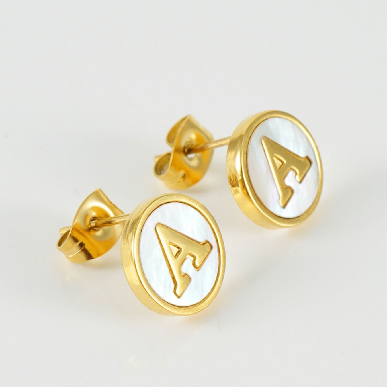 Initial Earrings "Vintage"