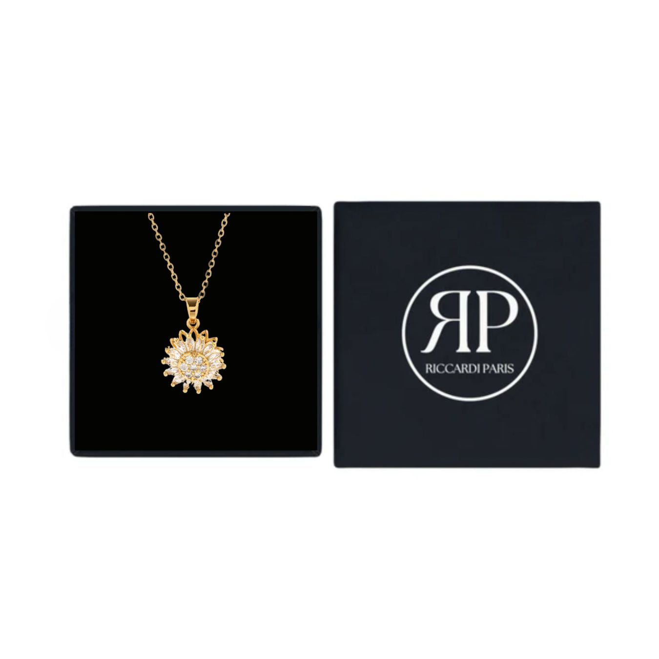 RICCARDI - "Rotating sunflower" NECKLACE