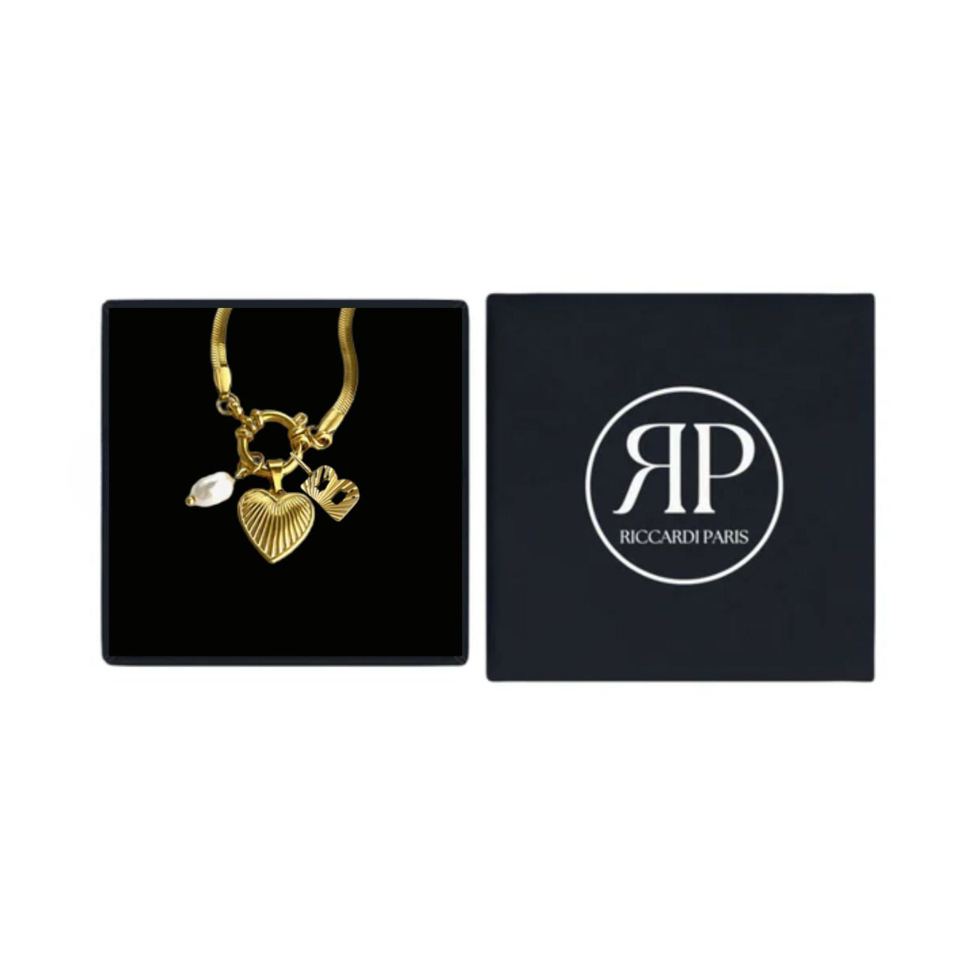 Initial Necklace "Gold Memory"