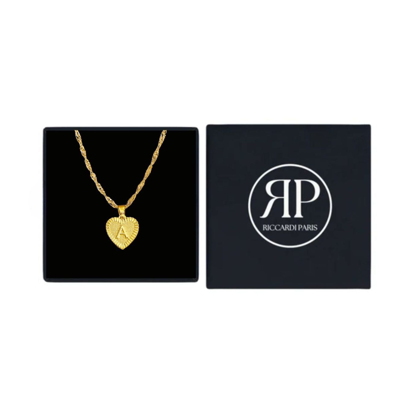 Initial Necklace "Gold Love"
