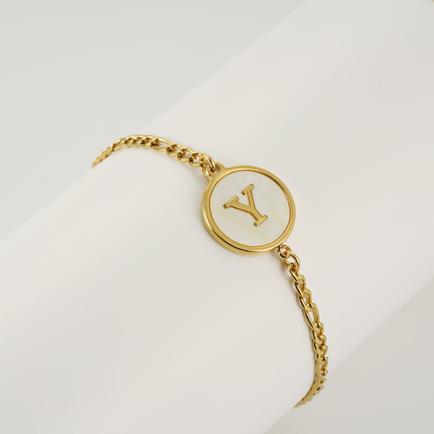 RICCARDI - "Chic Vintage Initial" BRACELET