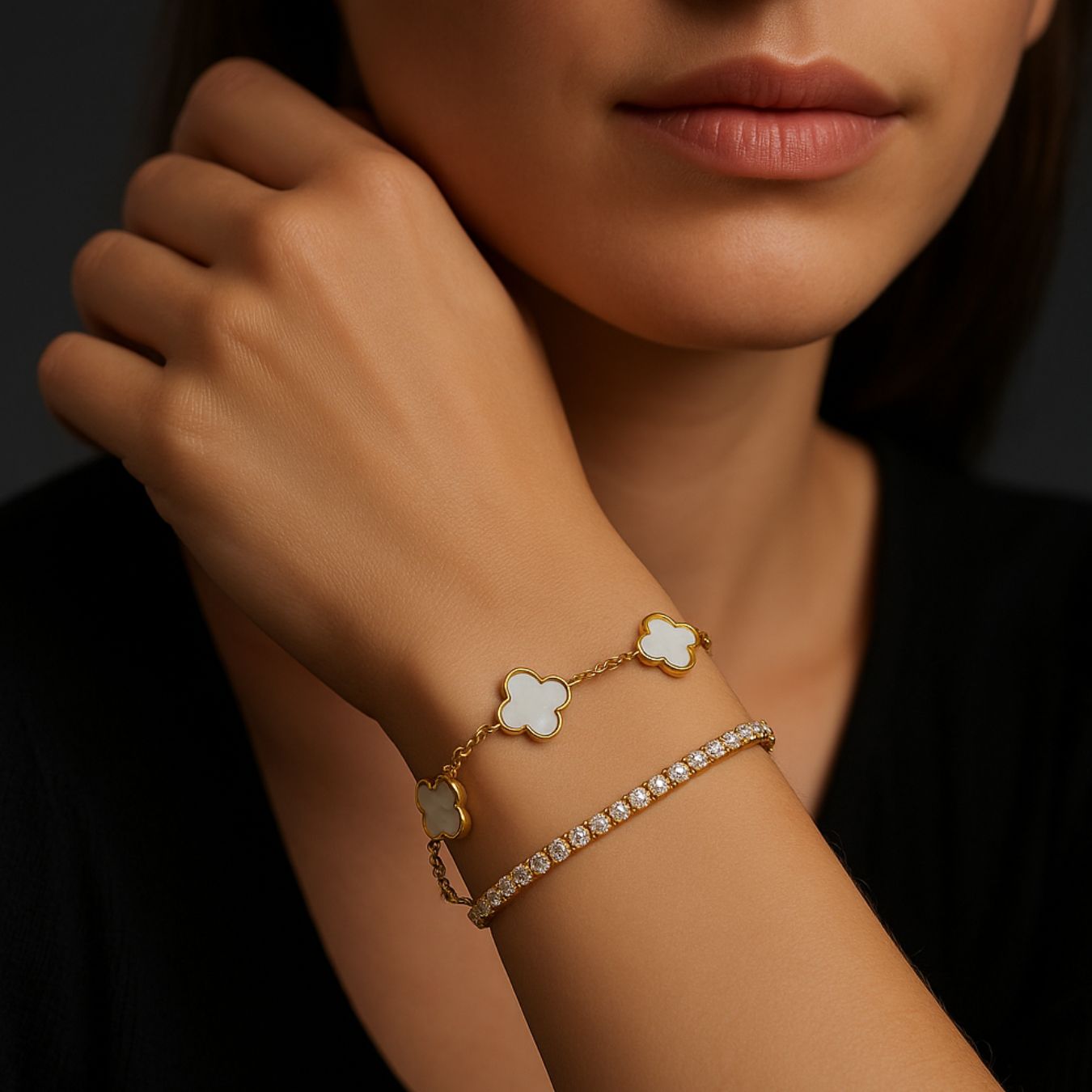 RICCARDI - BRACELETS SET "Blossom White" + "Diamond" FREE today