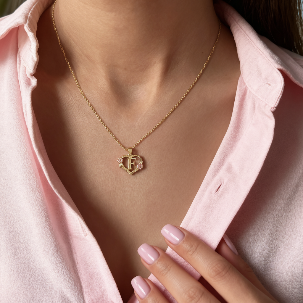 Initial Necklace "Bloom"