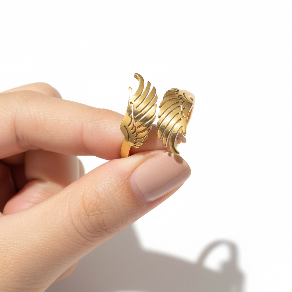 RICCARDI - "Angel wings" ADJUSTABLE RING