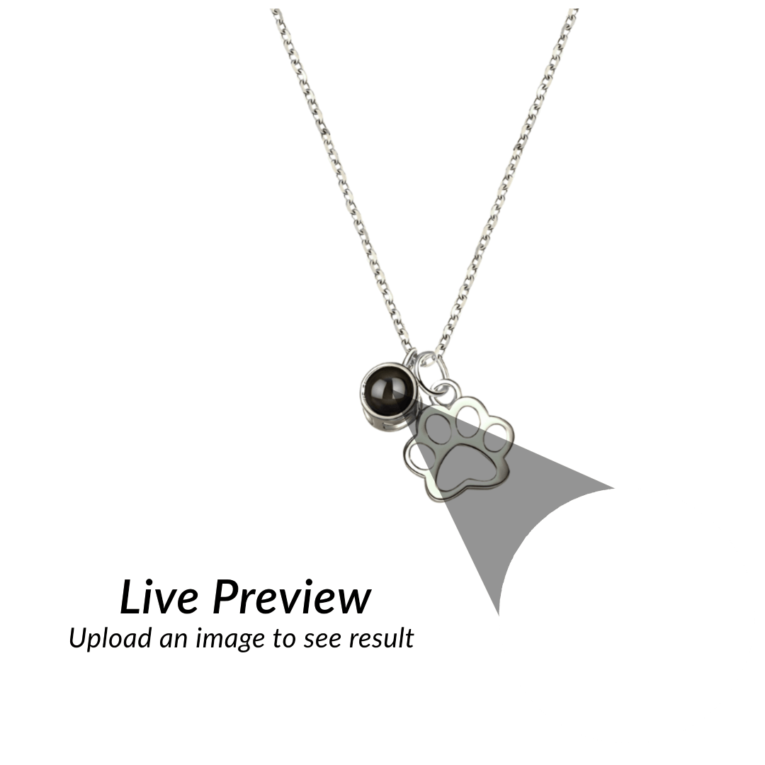 RICCARDI - "Paw Heart Photo" PROJECTION NECKLACE