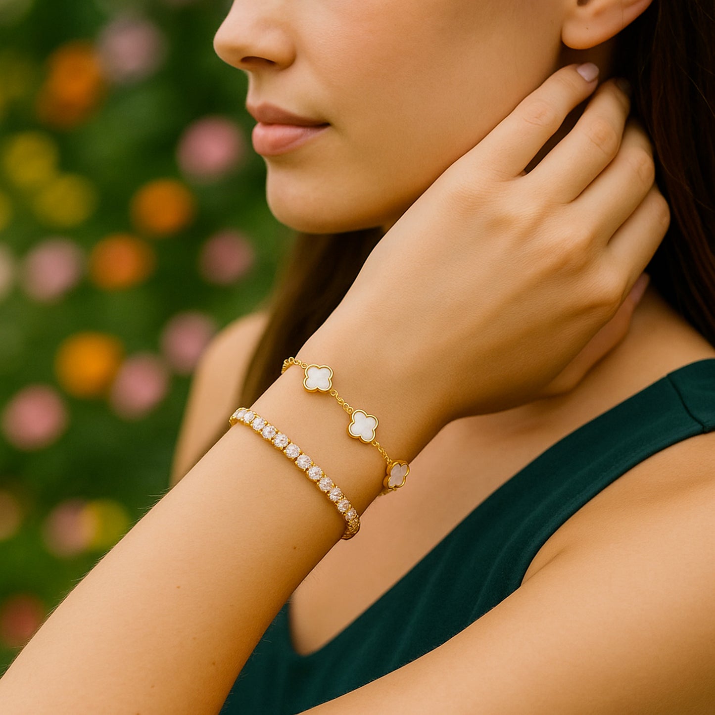 RICCARDI - BRACELETS SET "Blossom White" + "Diamond" FREE today