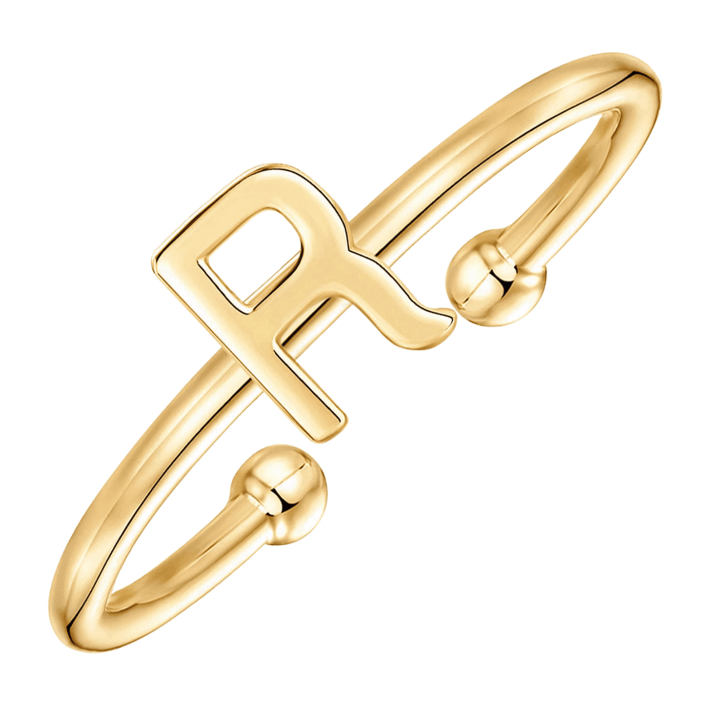 RICCARDI - BAGUE AJUSTABLE "Initial Chic" - Riccardi