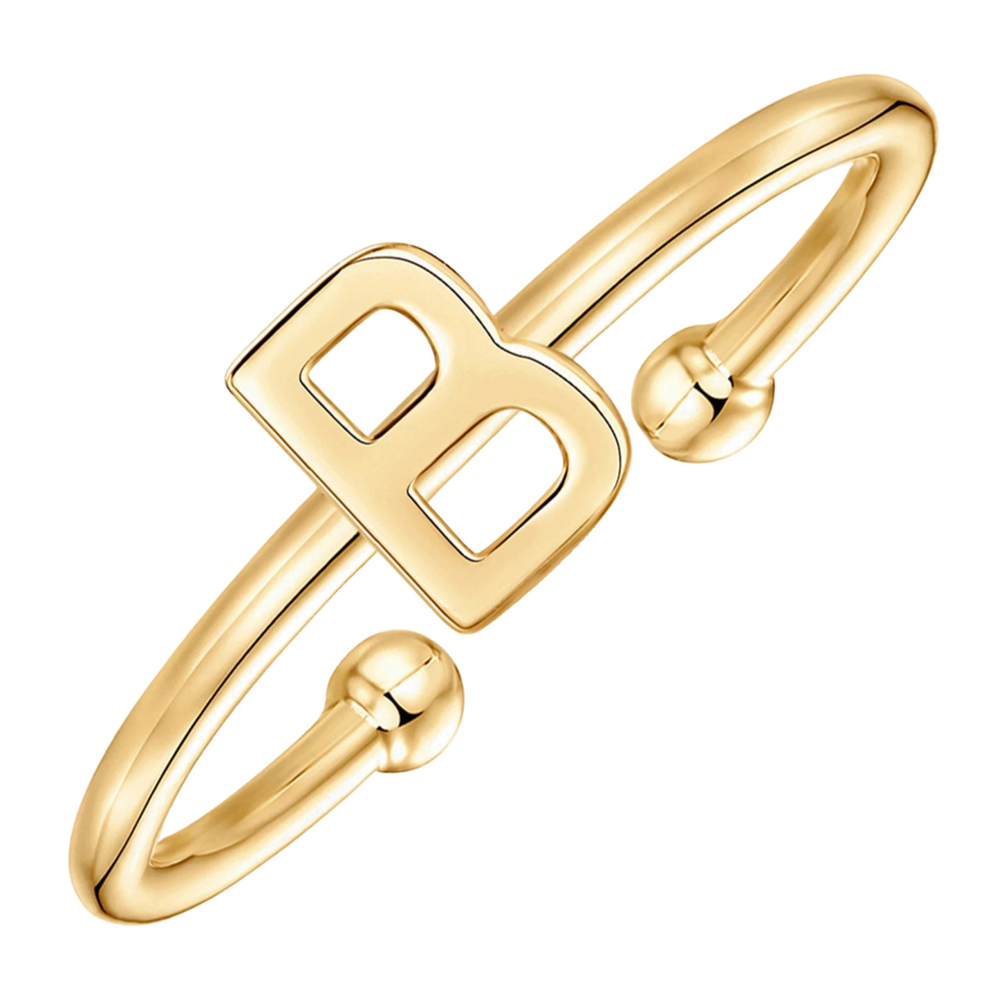 RICCARDI - BAGUE AJUSTABLE "Initial Chic" - Riccardi