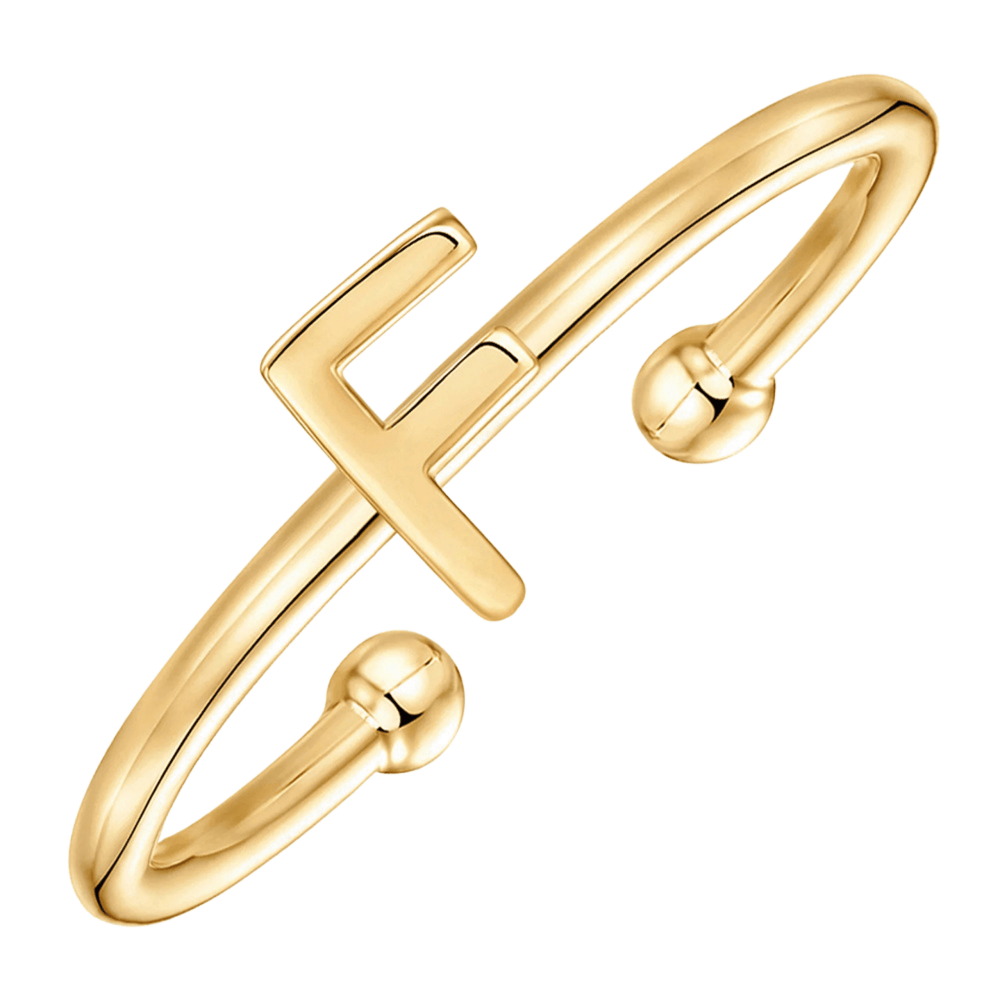 RICCARDI - BAGUE AJUSTABLE "Initial Chic" - Riccardi