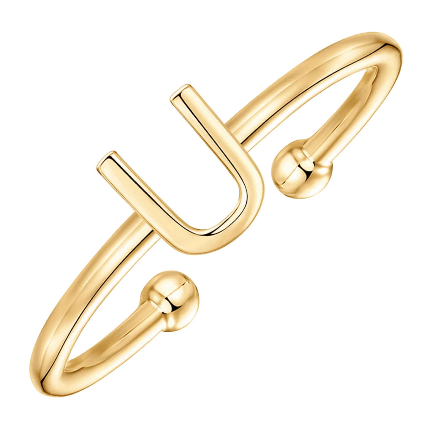 RICCARDI - BAGUE AJUSTABLE "Initial Chic" - Riccardi