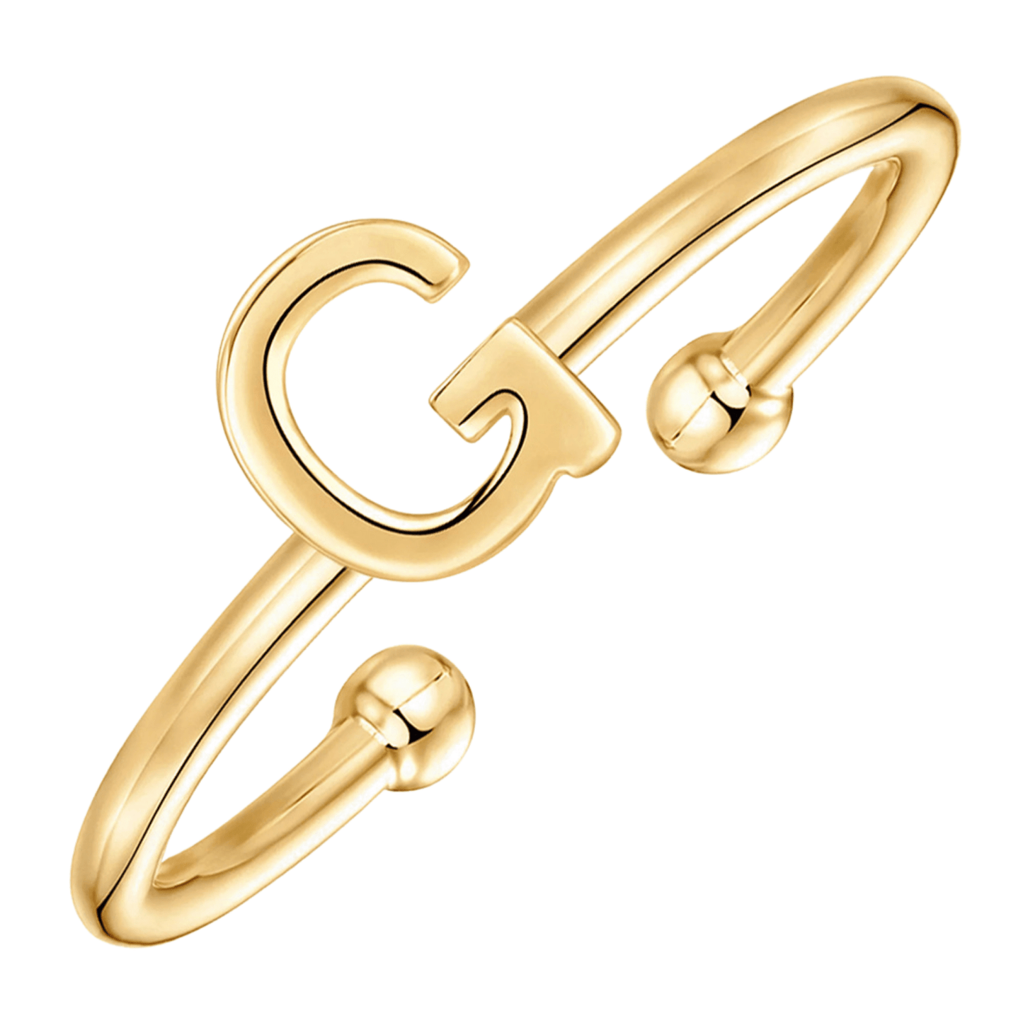 RICCARDI - BAGUE AJUSTABLE "Initial Chic" - Riccardi