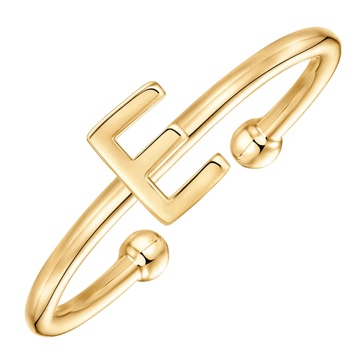 RICCARDI - BAGUE AJUSTABLE "Initial Chic" - Riccardi