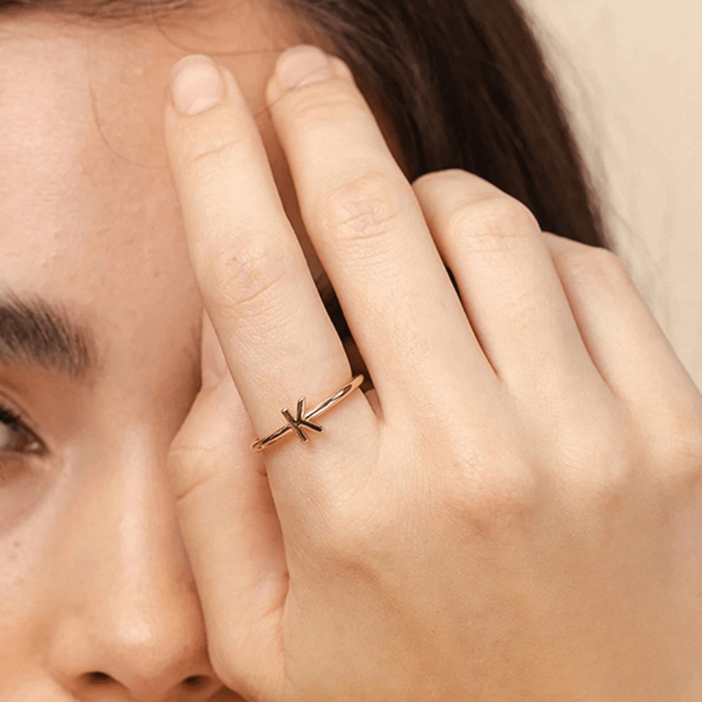 RICCARDI - BAGUE AJUSTABLE "Initial Chic" - Riccardi