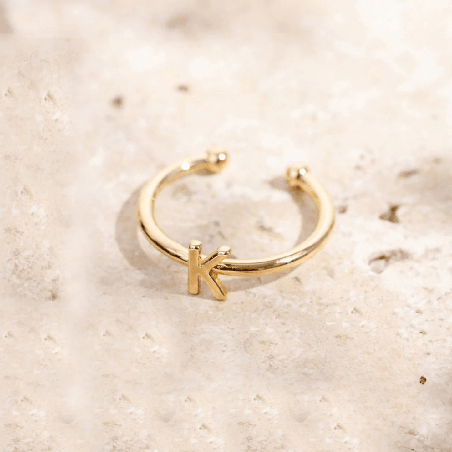 RICCARDI - BAGUE AJUSTABLE "Initial Chic" - Riccardi