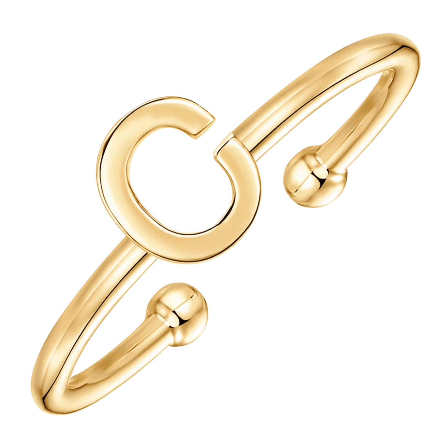 RICCARDI - BAGUE AJUSTABLE "Initial Chic" - Riccardi