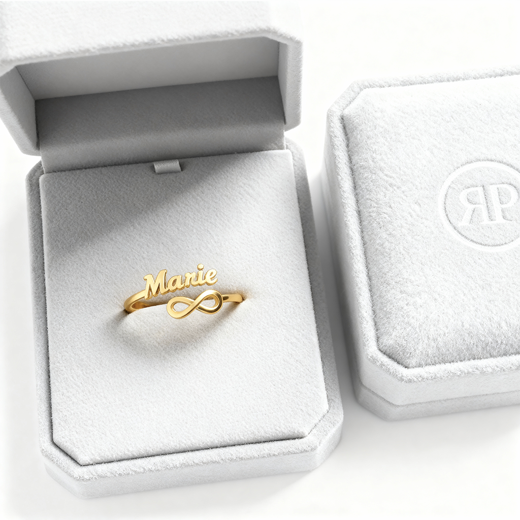 Adjustable Name Ring "Eternal Bond"