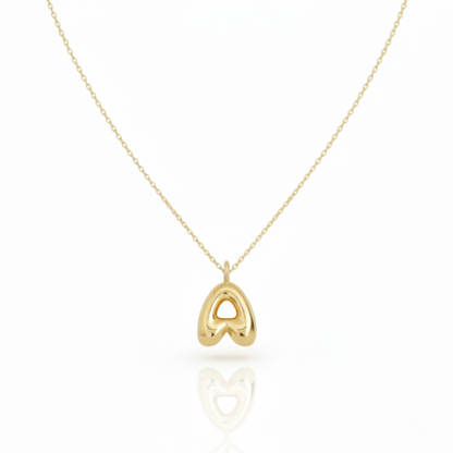 Initial Necklace "Luxe Bubble"