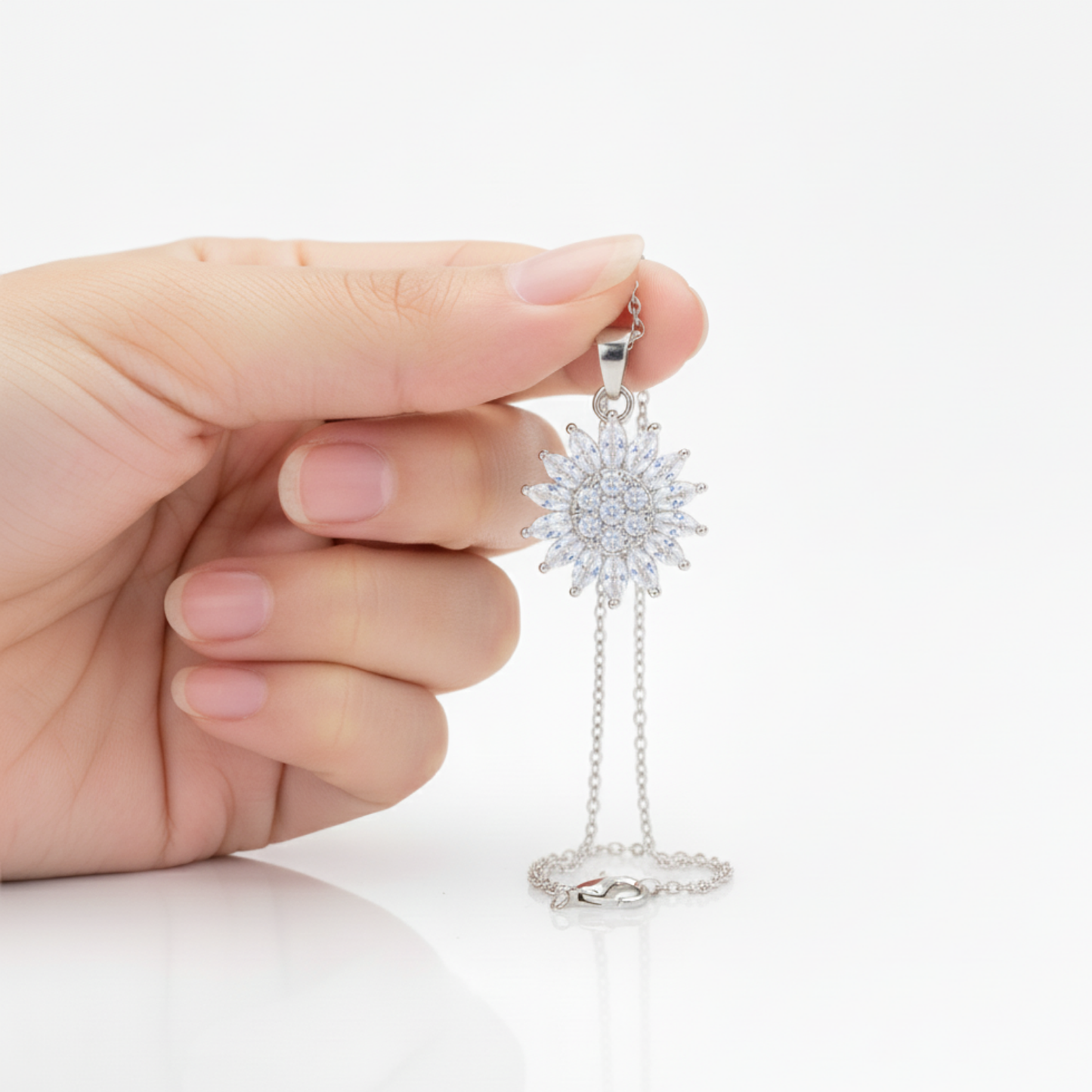 RICCARDI - "Rotating sunflower" NECKLACE