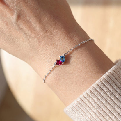 Bracelet "Twin Hearts"