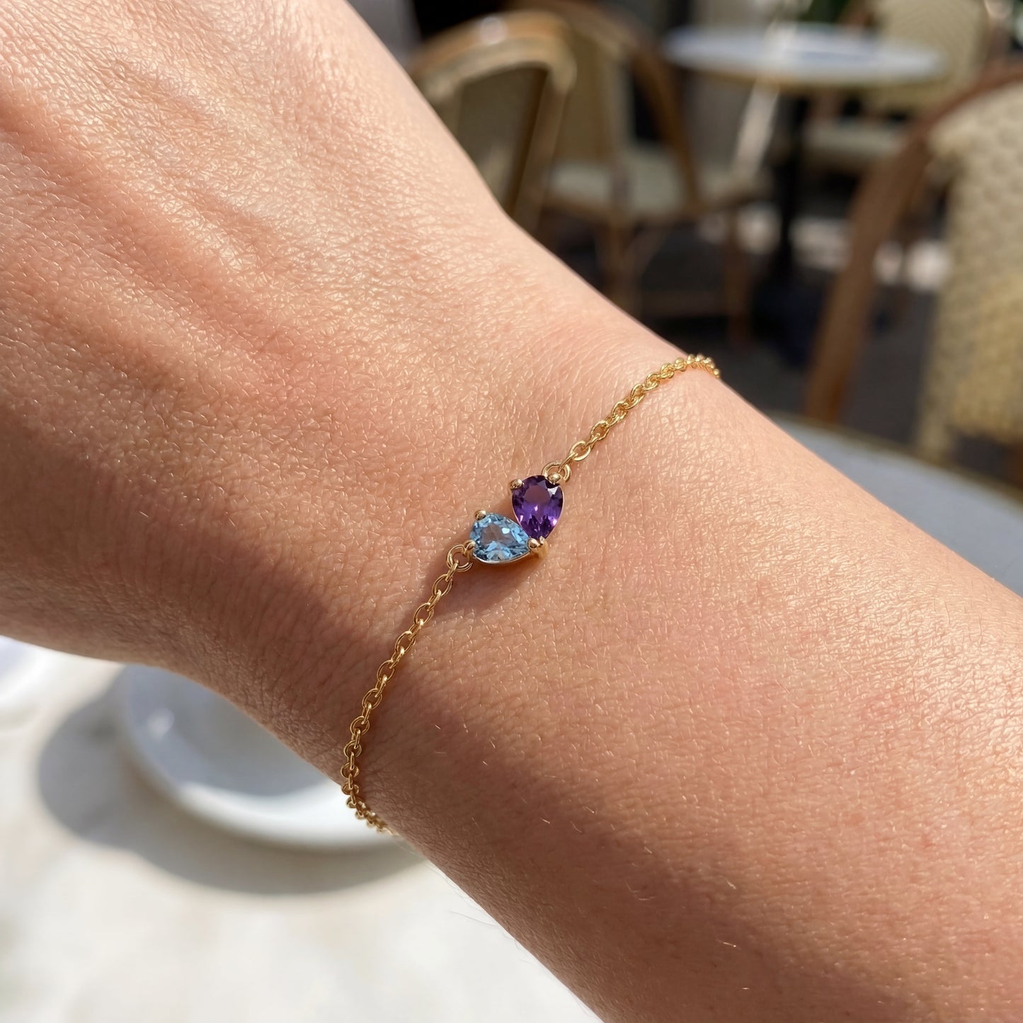 Bracelet "Twin Hearts"