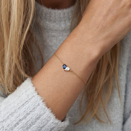 Bracelet "Twin Hearts"