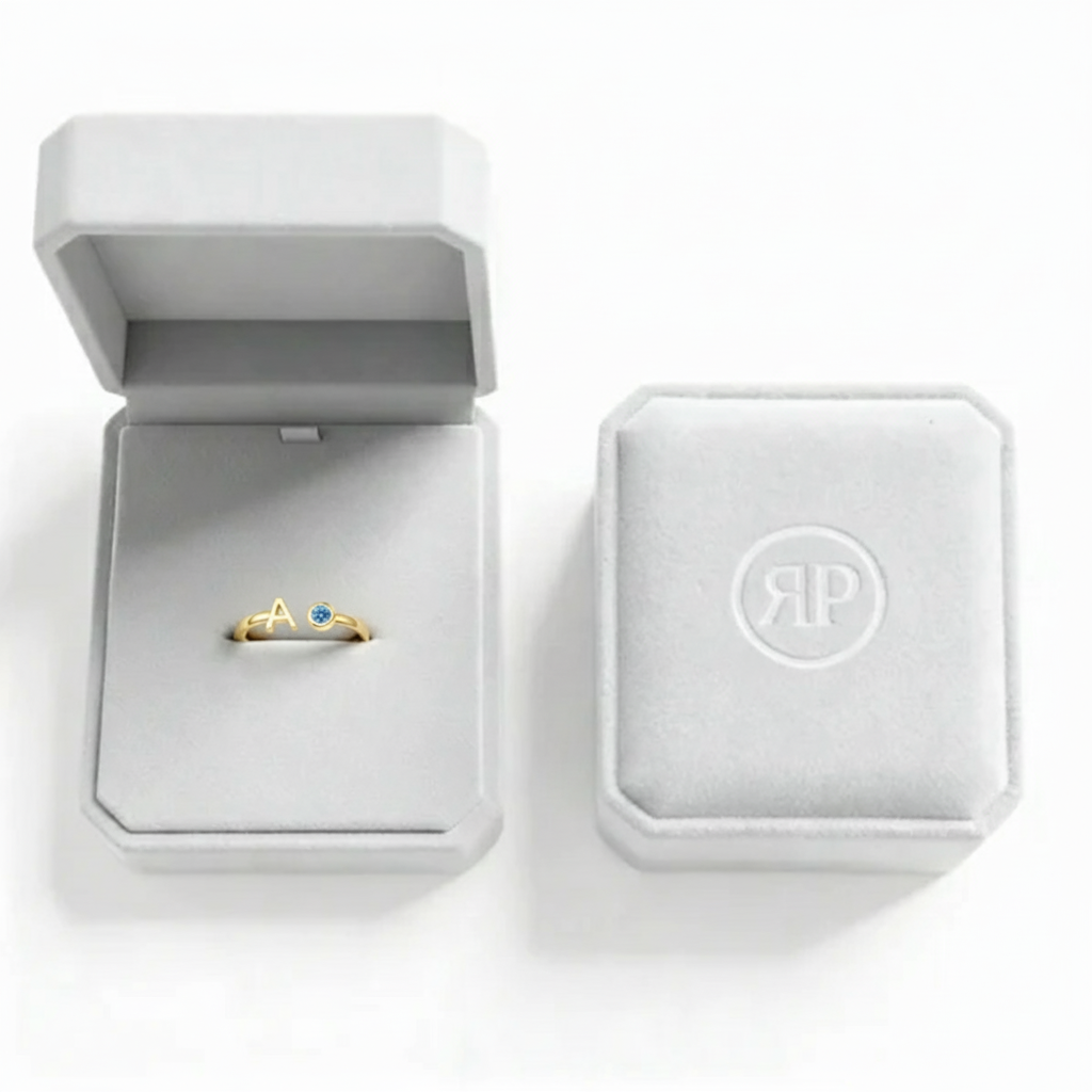 Adjustable Initial Ring "Essence"