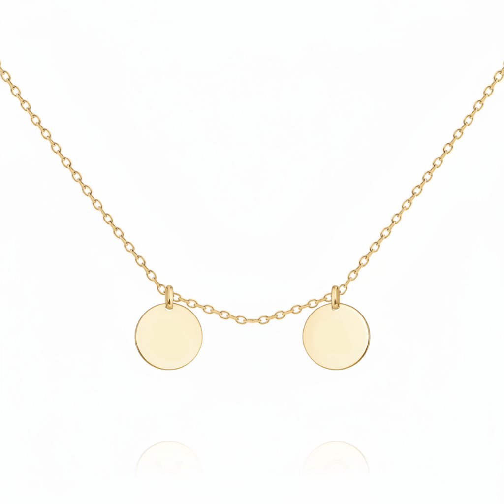 Initial Necklace “Initial disc”