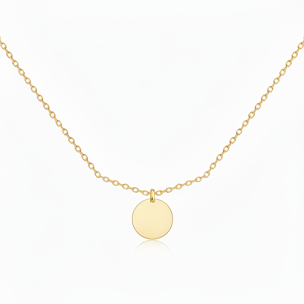 Initial Necklace “Initial disc”