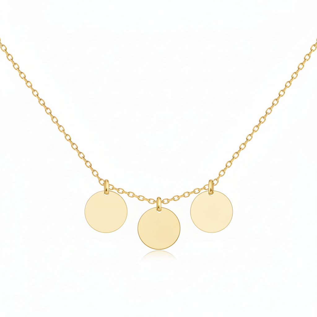 Initial Necklace “Initial disc”