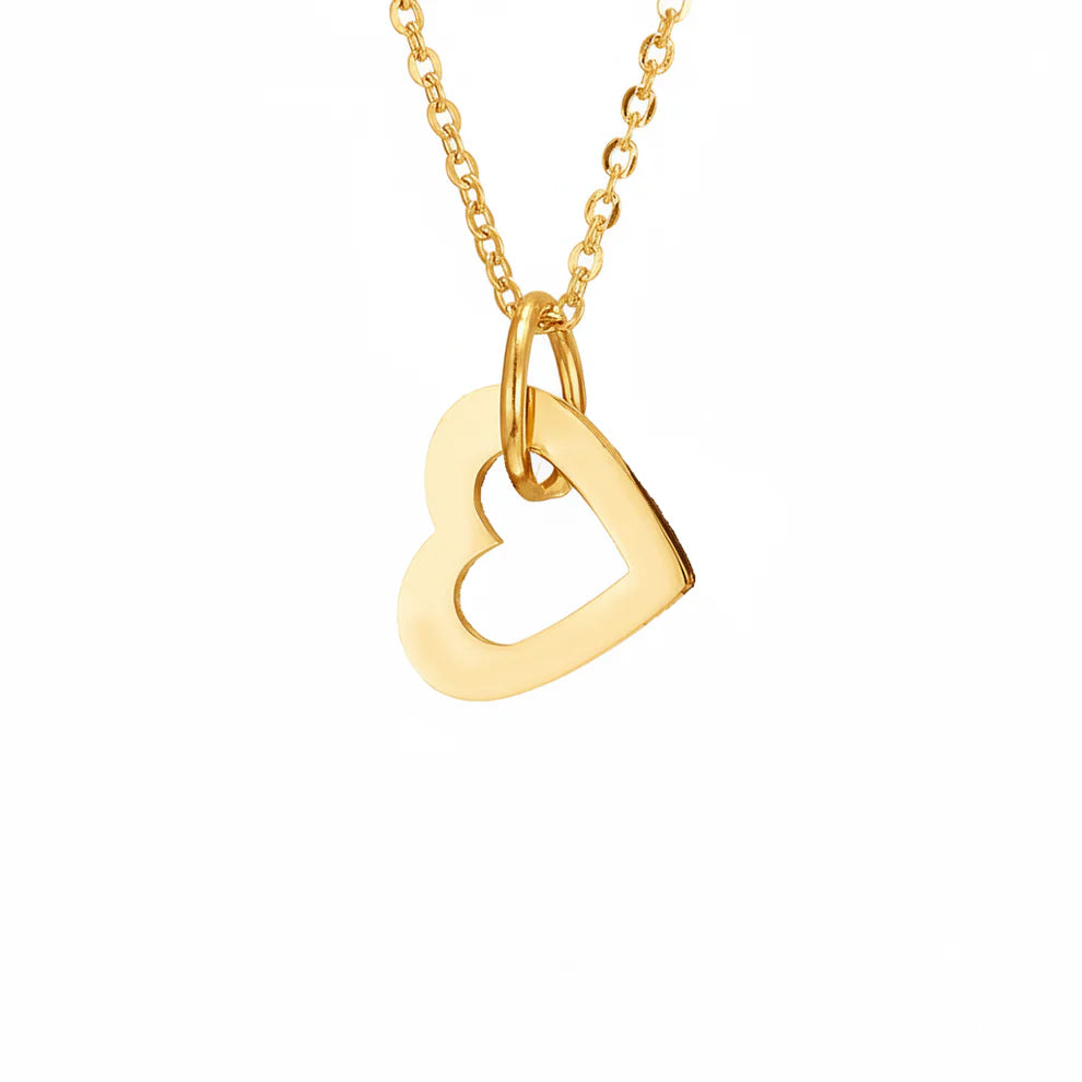 Name Necklace "Cascading Hearts"
