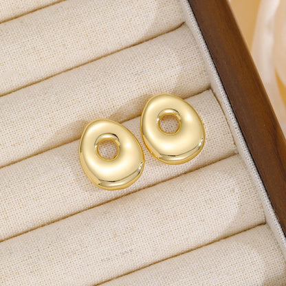Initial Earrings "Luxe Bubble"